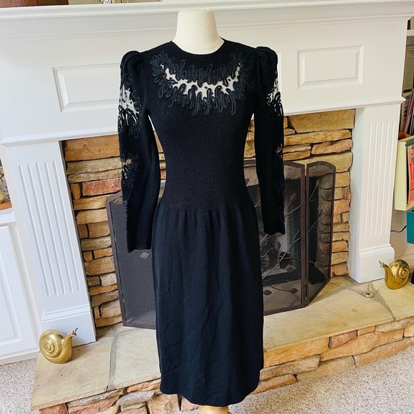 98s Saks Fifth Avenue Sweater Dress 